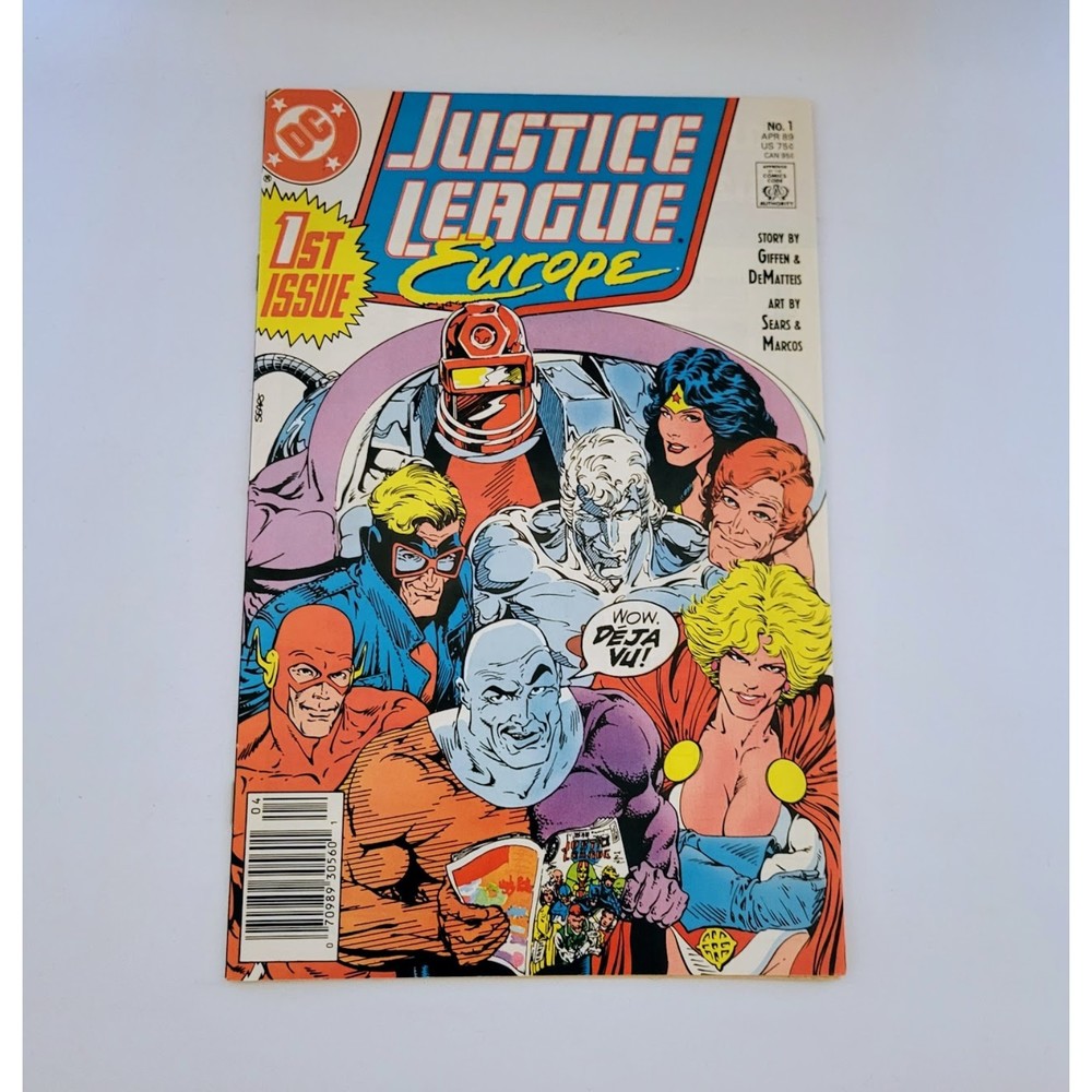Vtg Justice League Europe First Issue #1 Newsstand NM/Mint 1989 Rare